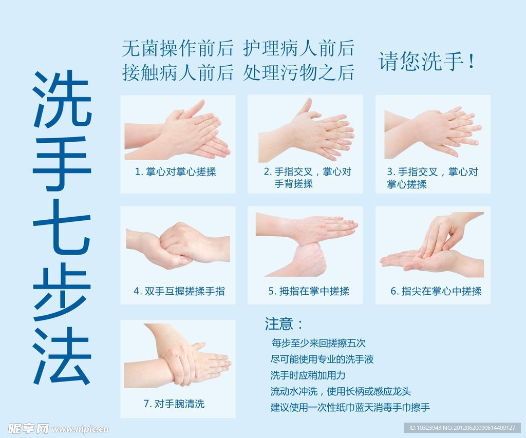七步洗手法的步骤 正确洗手七步法_华夏智能网