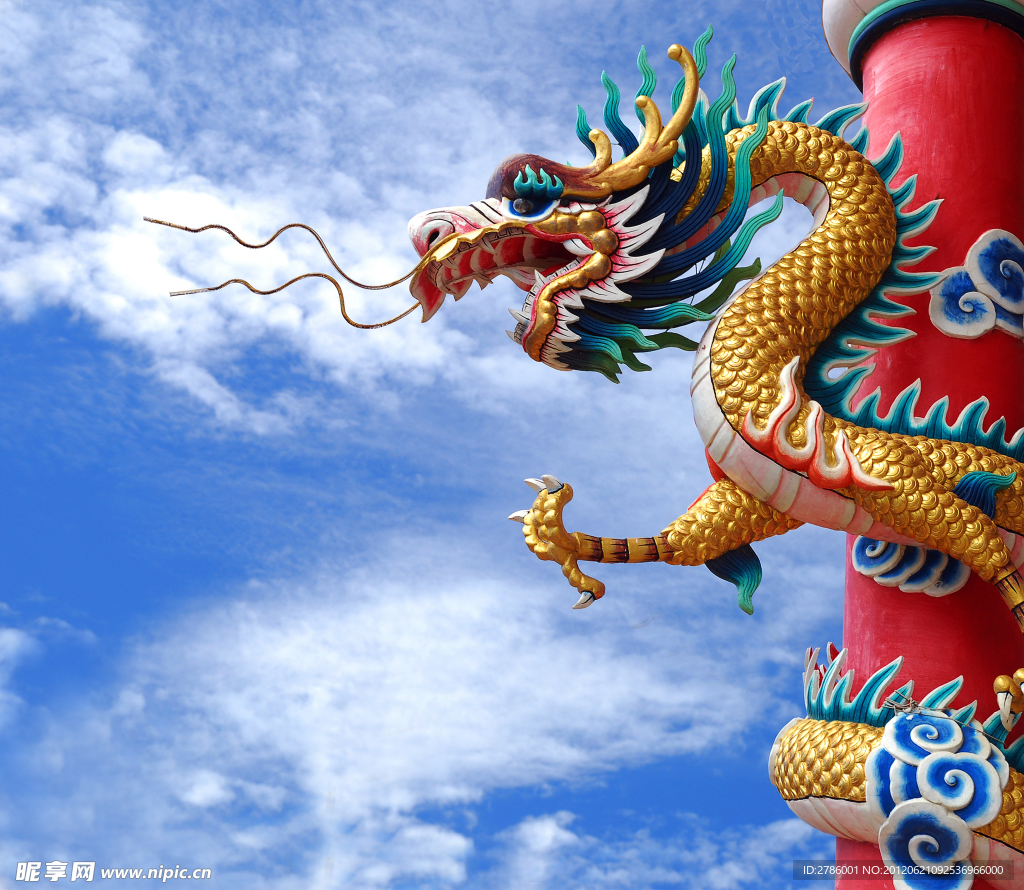 龙 龙雕 龙柱