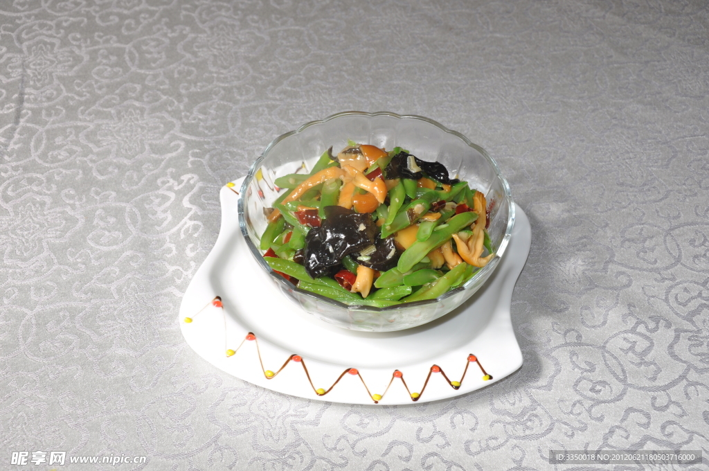 滑子菇豆角