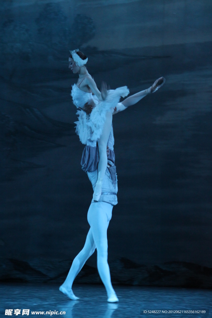 芭蕾天鹅湖 王子与白天鹅共舞剧照