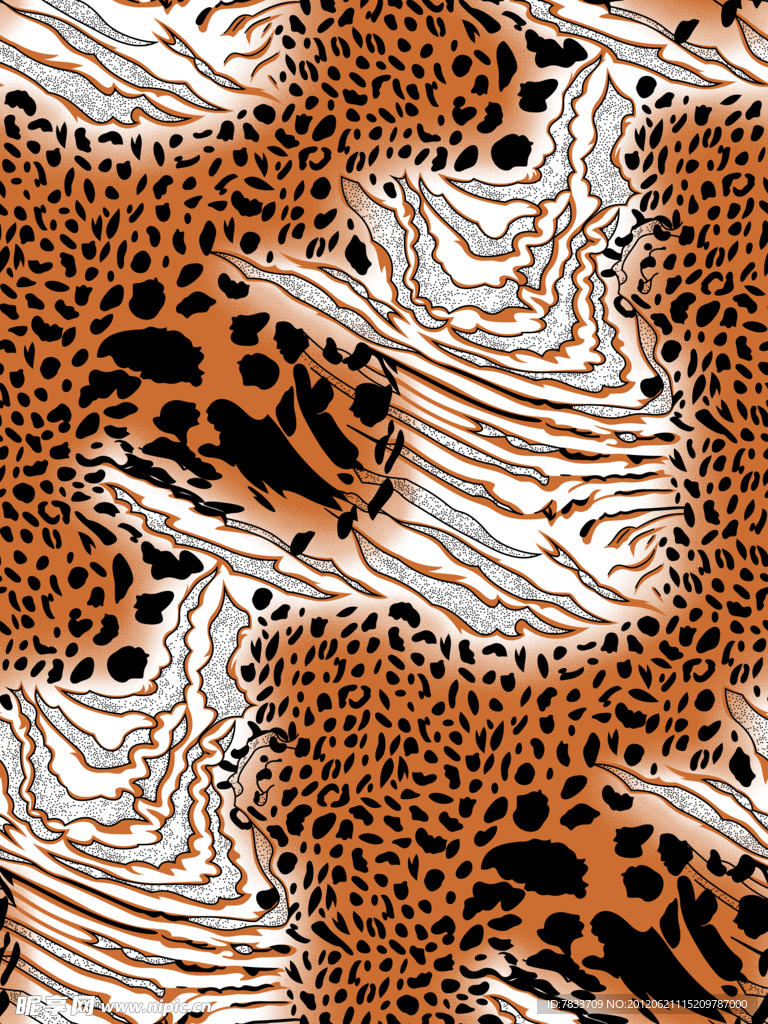 豹纹印花图