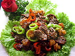 孜然爆虾腰