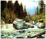 山水风景油画