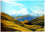 山谷风景油画
