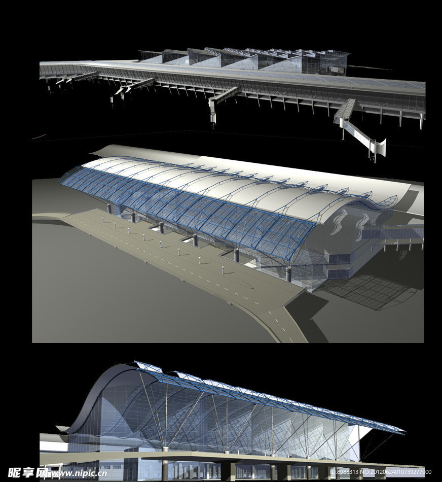 缅甸国际机场模型
