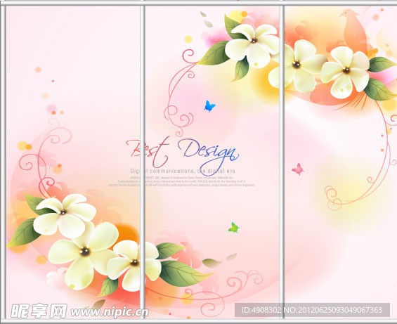 淡雅花纹花朵