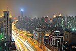 广州城市立交桥夜景
