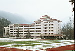 四川农业大学教学楼雪景