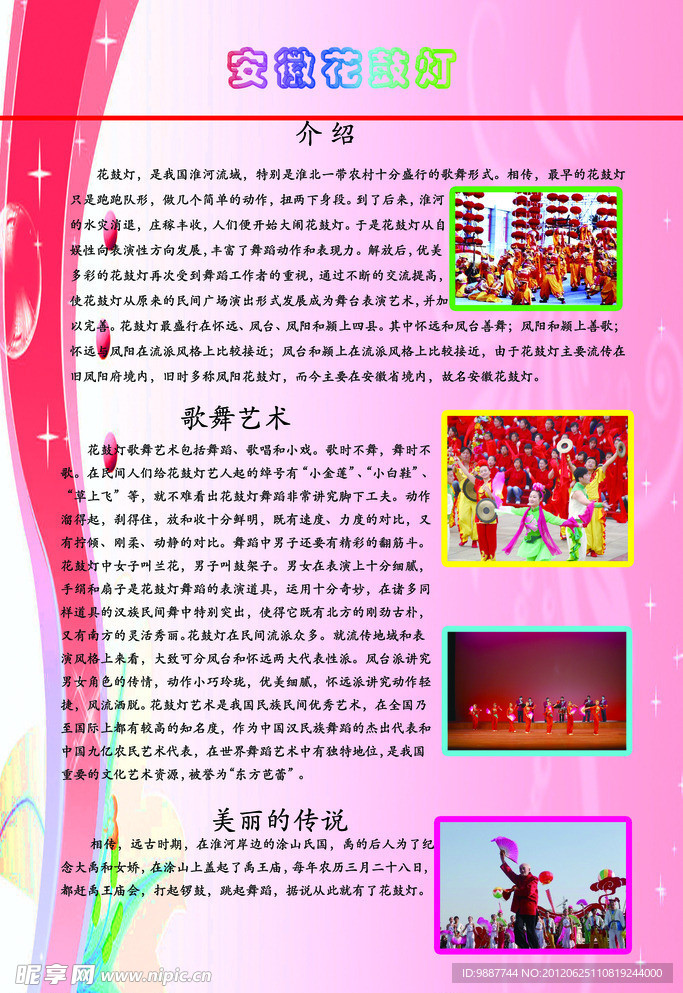 花鼓灯展板