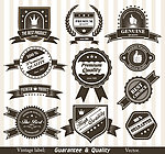 怀旧微章认证标签