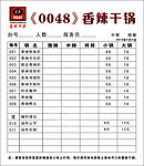 0048香辣虾菜单