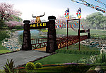 西藏艺术村小桥