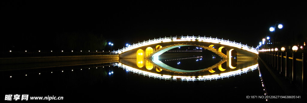 夜幕 拱桥
