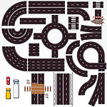 手绘公路