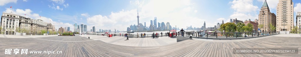 上海外滩360度全景