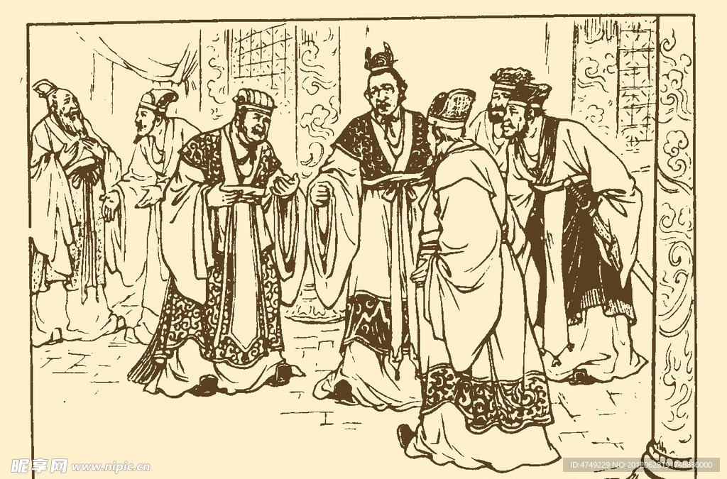 古代故事画库 屈原