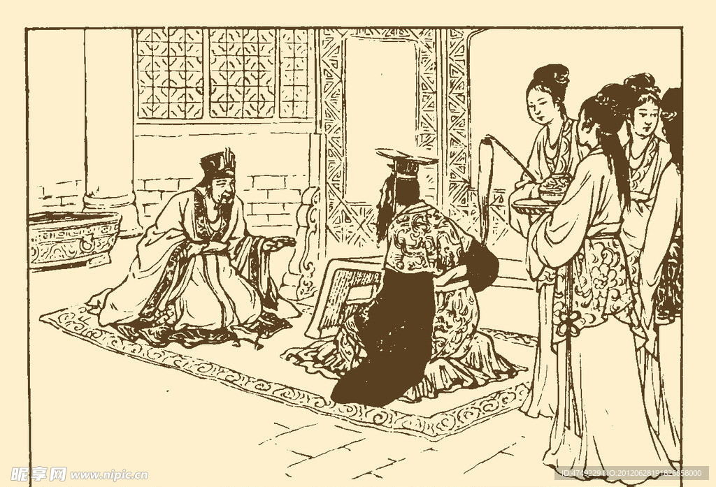 古代故事画库 屈原