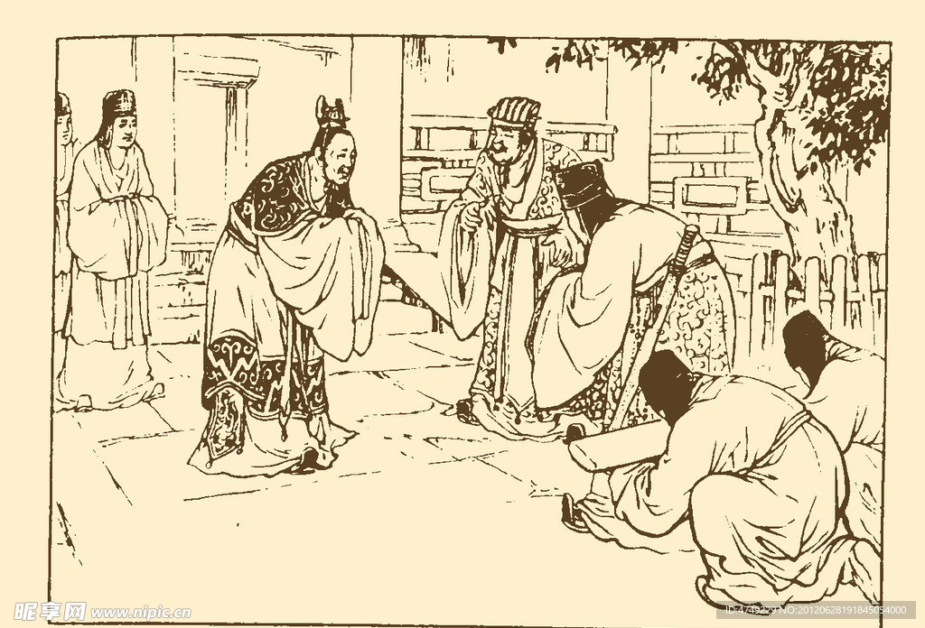 古代故事画库 屈原