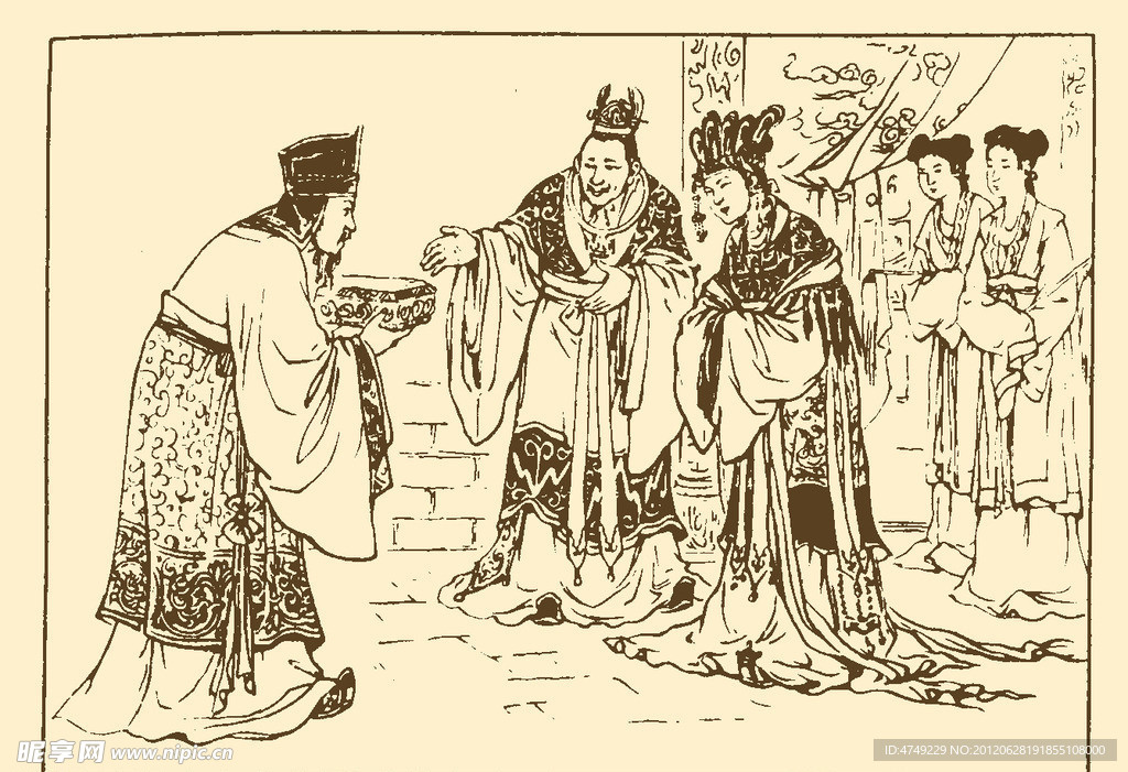 古代故事画库 屈原