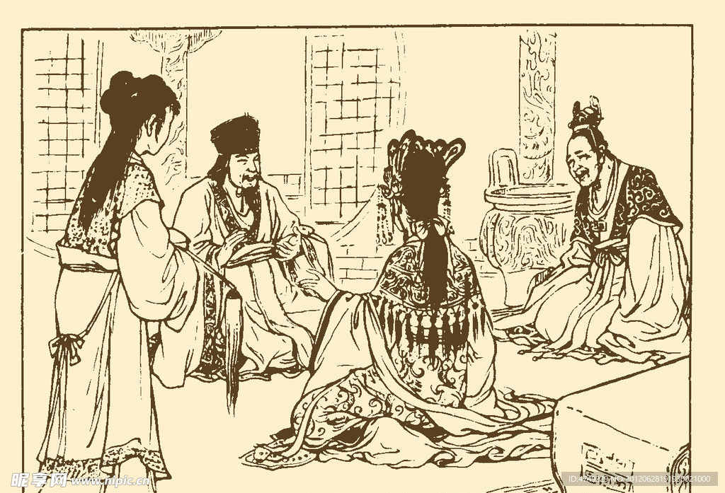 古代故事画库 屈原