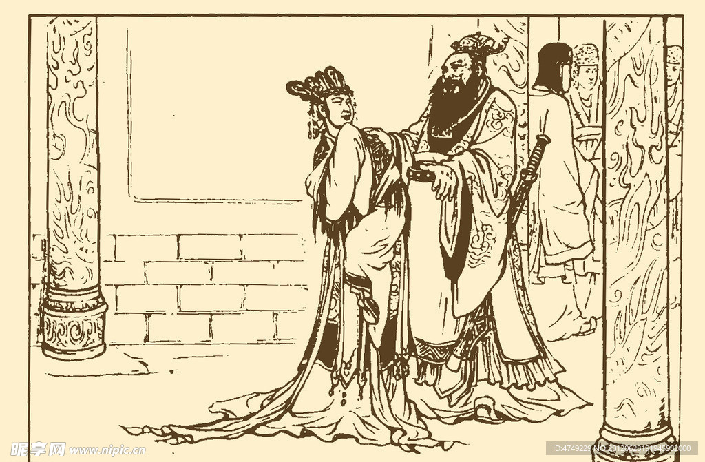 古代故事画库 屈原