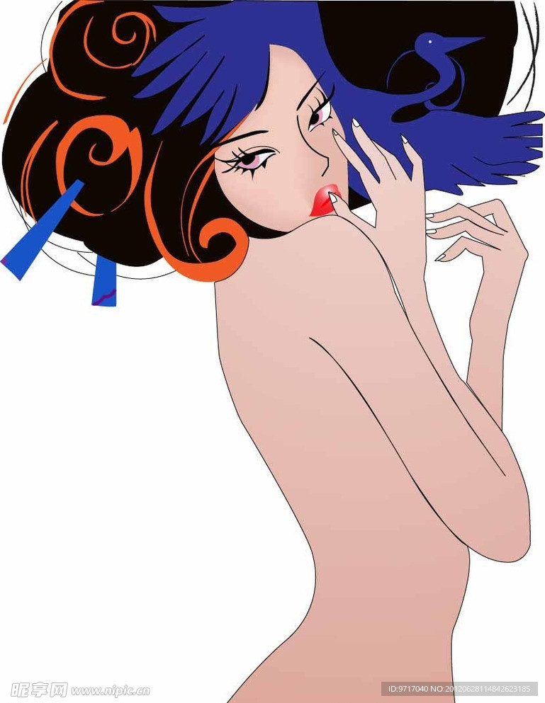 卡通美女