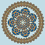 伊斯兰教古典花纹壁纸