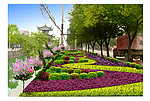 花园花坛效果图
