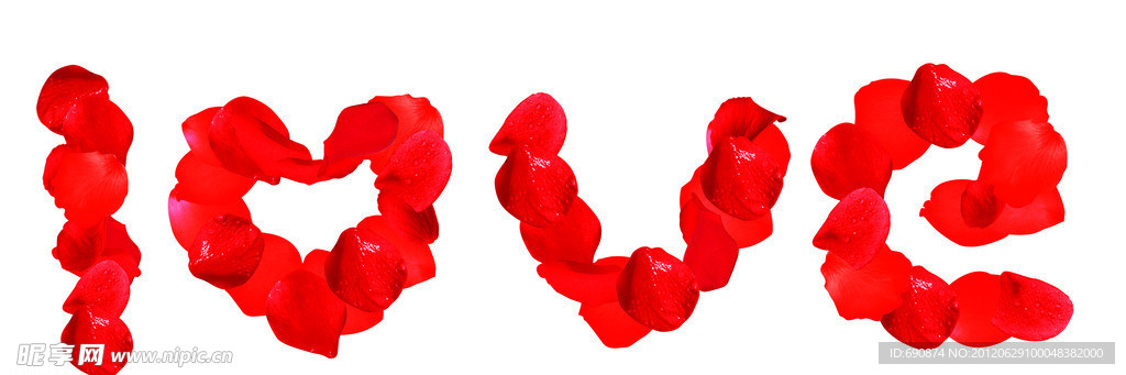 LOVE玫瑰花瓣（已抠好）