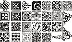 黑白花纹