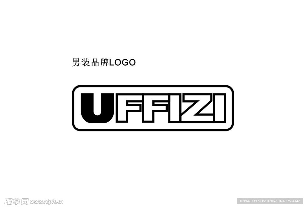 知名男装UFFIZI矢量logo