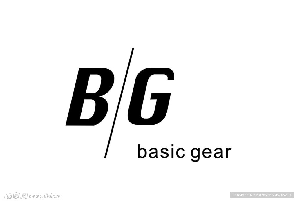 知名男装B G矢量LOGO