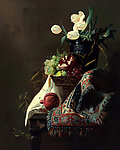 水果百合油画
