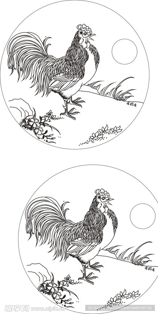 金鸡报晓