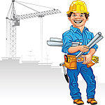 建筑工地建筑工人