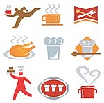 餐厅餐馆食物logo