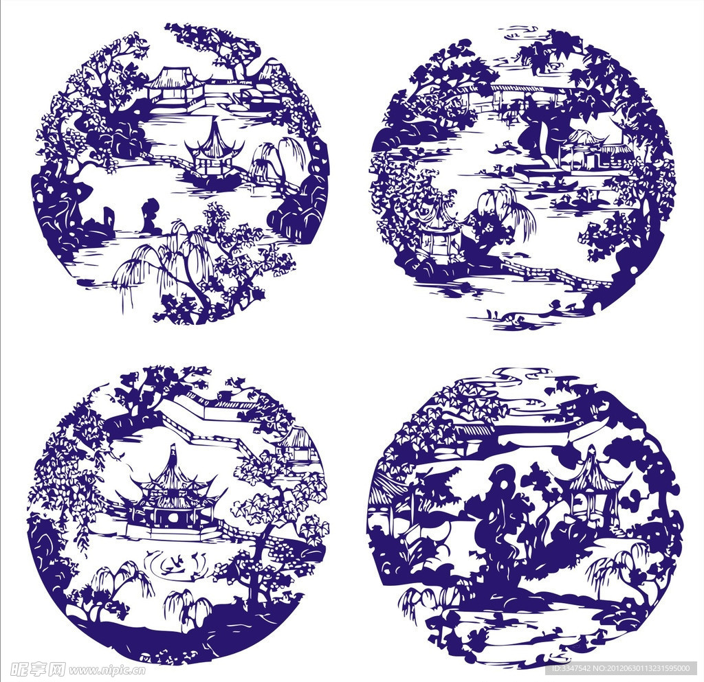 庭院剪纸