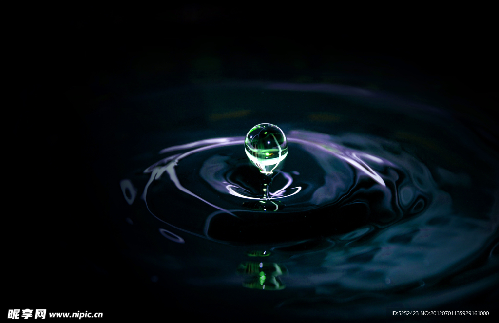 水滴波纹