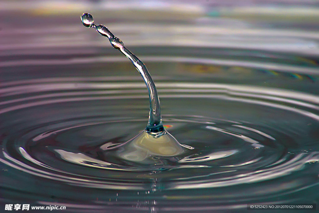 水滴波纹