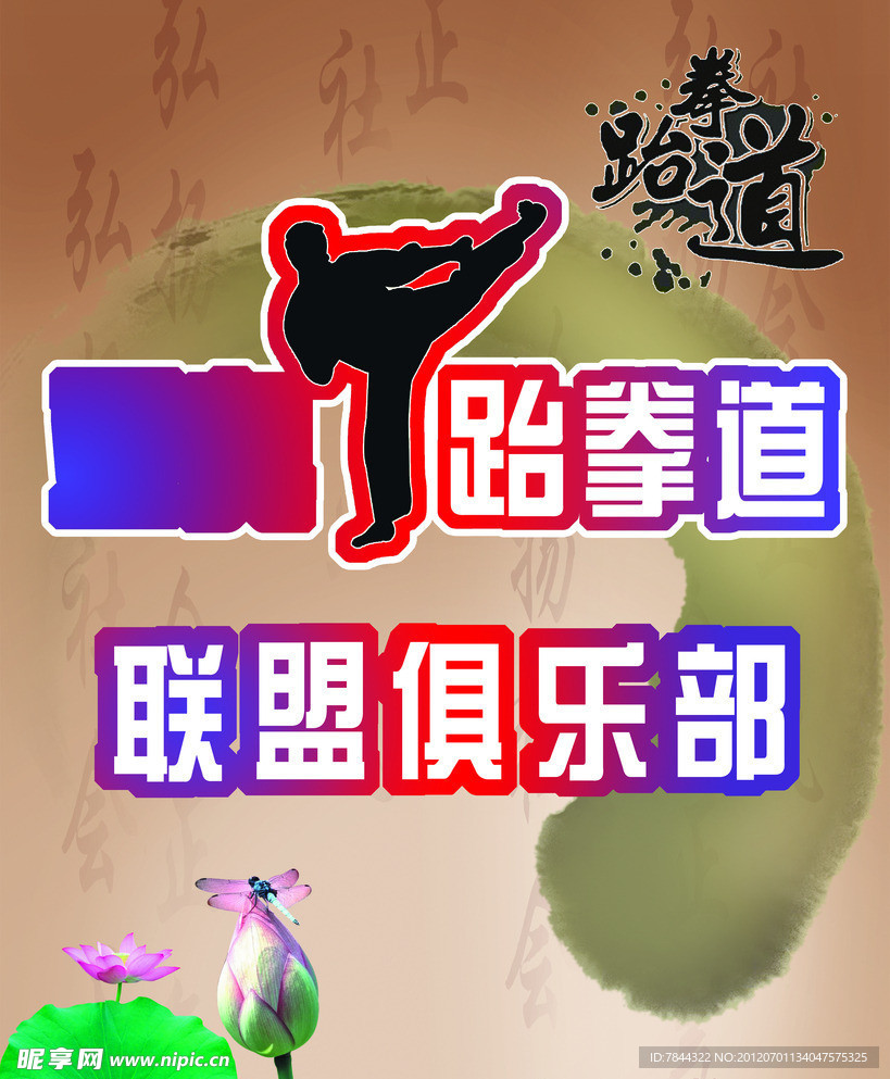 跆拳道联盟俱乐部海报