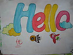 儿童蜡笔画