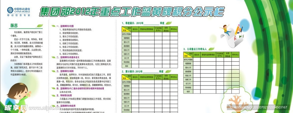 卡通展板
