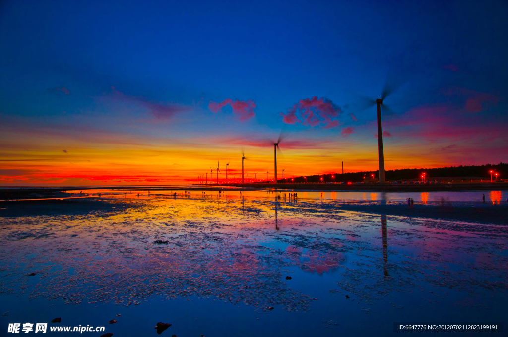 大海夕阳