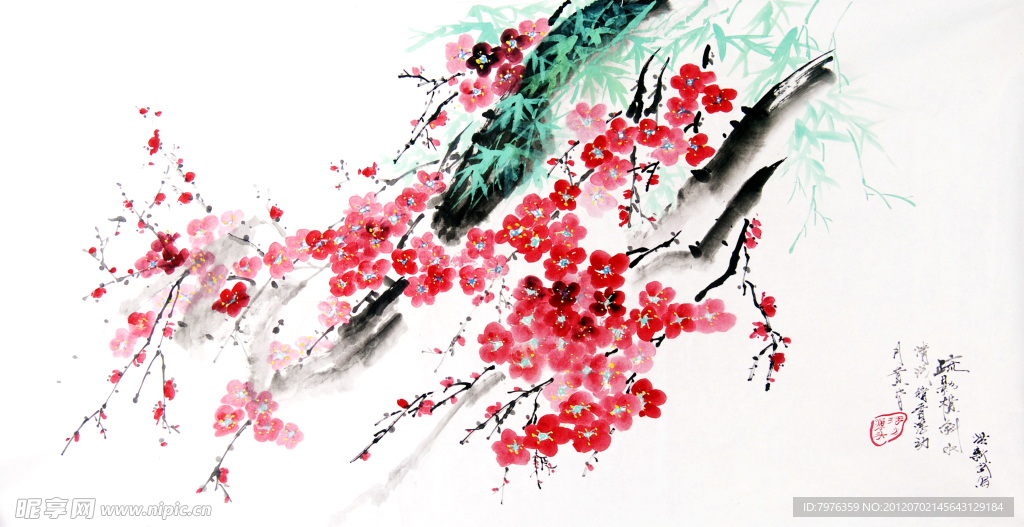 水墨梅花