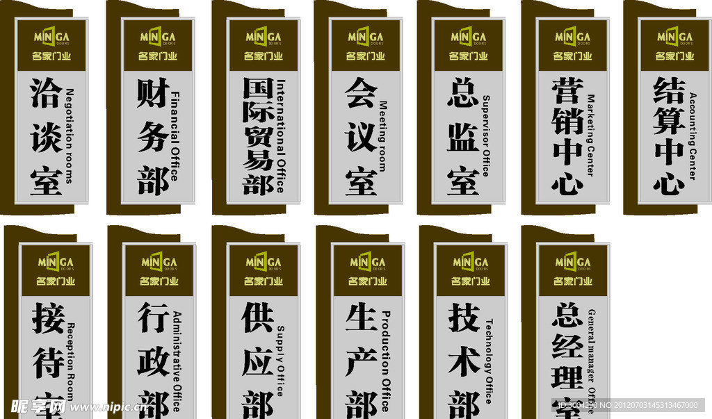 科室牌