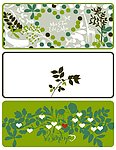 花草绿叶背景