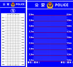 公安派出所身高牌