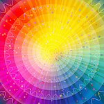 炫彩动感光芒圈圈 梦幻背景