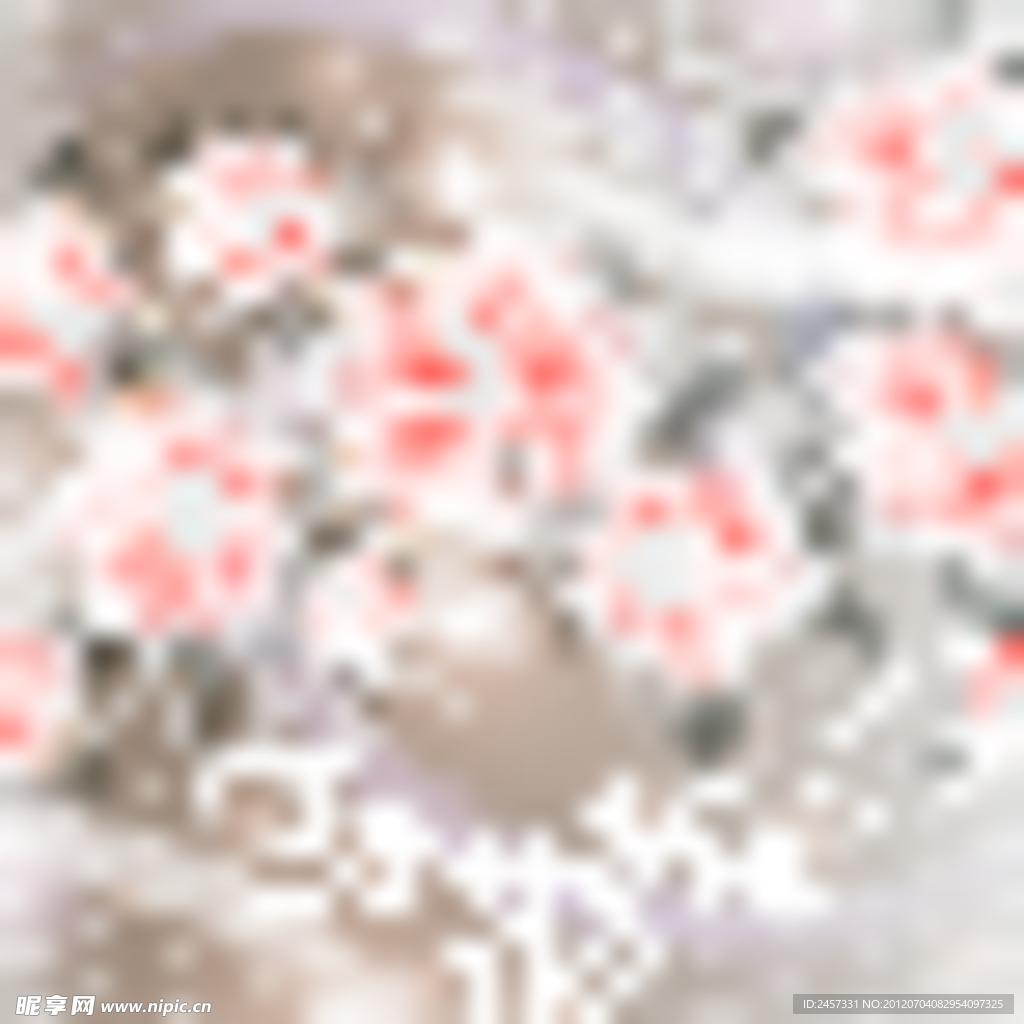 时尚梦幻花纹花朵 花卡