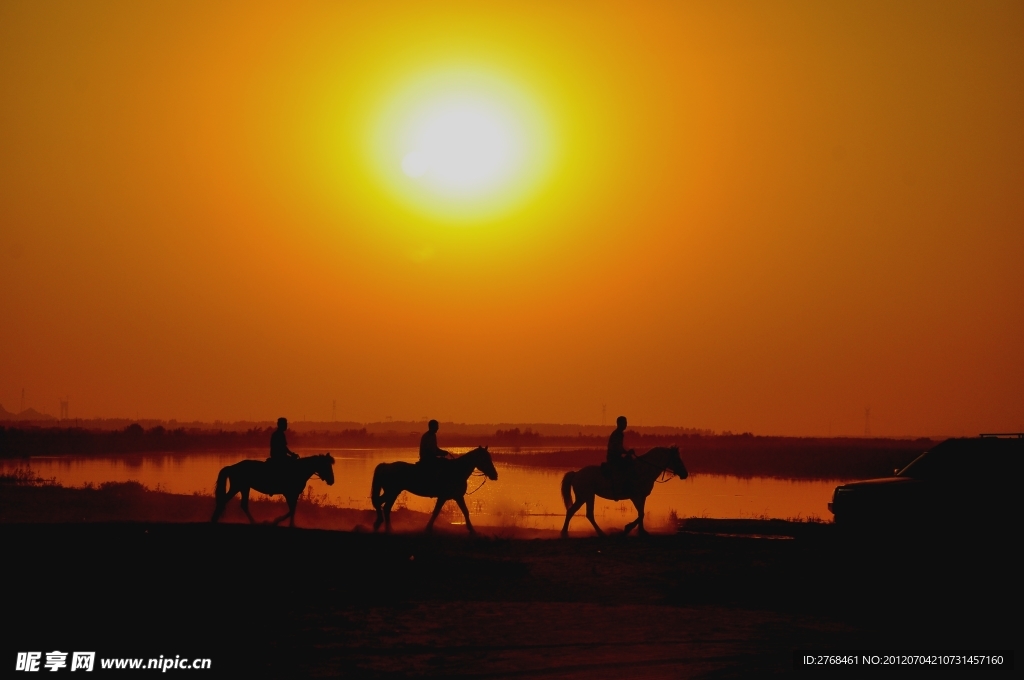 夕阳沐